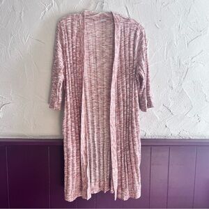 Zara Light Rust Open Sweater Size Medium